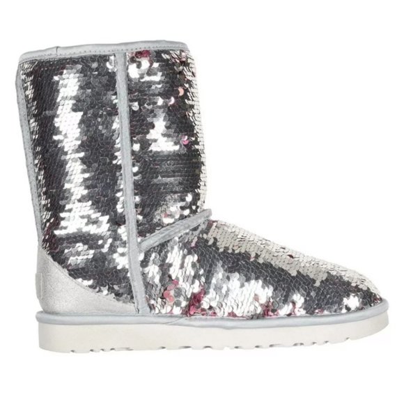 UGG Classic Short Sequin Bling Sparkle Boots 6 7 8 9 NEW - Picture 2 of 15